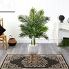 Nearly Natural 52-in Areca Palm Artificial Tree in White Planter with Stand (Real Touch) - 3 of 4