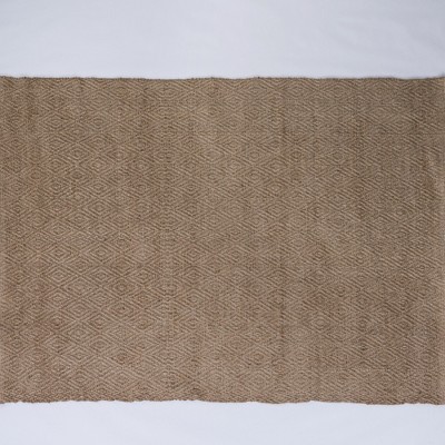 Maxax Jute Power Loom Natural Fibers Farmhouse Style Area Rug For Dining Room Living Room Kitchen, Off White/Natural