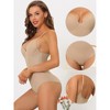 INSPIRE CHIC Women's Adjustable Shoulder Strap Shaping Leotard Jumpsuit 3 Packs - image 3 of 4