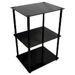 Classic Glass Tall 3 Tier End Table - Breighton Home