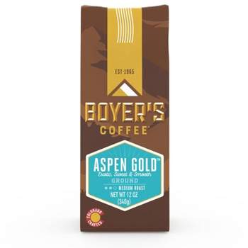 Boyer's Coffee Aspen Gold  Medium Roast Ground Coffee - 12oz