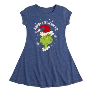 Girls' - Dr. Seuss -  Fit & Flair Cap Sleeve Dress - 1 of 3
