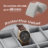 24-Slot Lockable Watch Case with Glass Lid - Premium Watch Storage Box with Removable Pillows, Gift Ready - 2 of 4