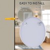 32"x32"Matte Round Rectangle Bathroom Vanity Mirror, Over-Sink Wall Mirror with HD Tempered Glass and Rust-Resistant Aluminum Frame,White - 2 of 4