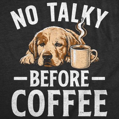 Мужские футболки Crazy Dog T-Shirts, Inc. Mens Funny T Shirts No Talky Before Coffee Sarcastic Caffeine Lovers Tee For Men - Crazy Dog Men's T Shirt For Coffee Lovers Black L — фото 2