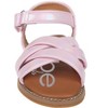 bebe Toddler Girls' Sandals - Open Toe Flat Sandals Comfy Summer Flats for Toddler and Little Kids - 4 of 4