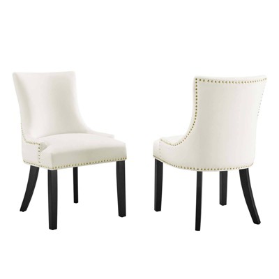 Set of 2 Marquis Performance Velvet Dining Chairs - Modway