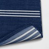 6' x 9' Outdoor Rug Navy Stripe - Threshold™ - 4 of 4