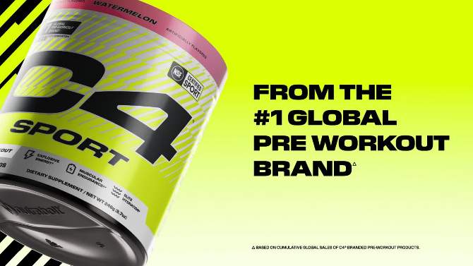 Cellucor C4 Sport Pre-Workout - Hawaiian Punch Fruit Juicy Red - 8.9oz/20 Servings, 2 of 9, play video