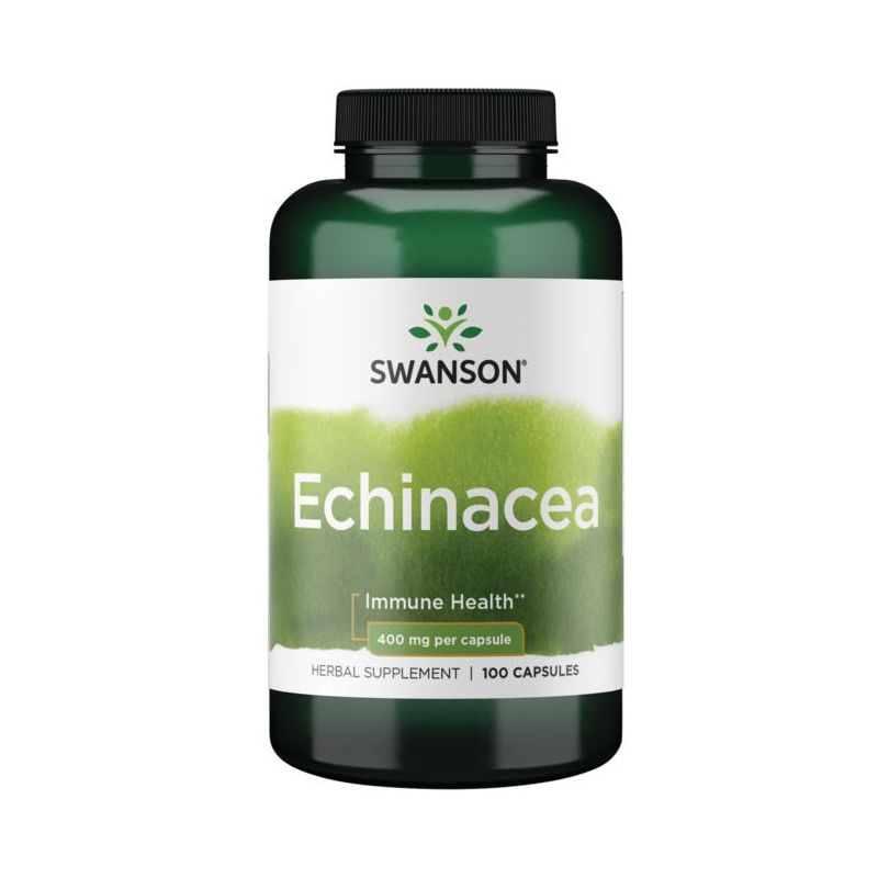 Swanson Herbal Supplements Echinacea 400 mg Capsule 100ct, 1 of 7
