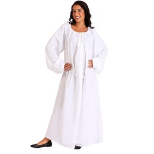 HalloweenCostumes.com One Size Fits Most Women Women's White Renaissance Chemise Costume, White - 1 of 2