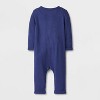 Baby Boys' Henley Cozy Long Sleeve Romper - Cat & Jack™ - 2 of 4