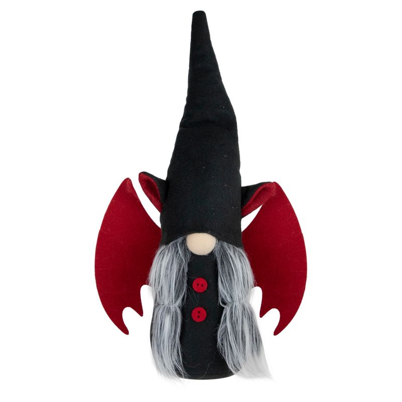 Northlight 17" Black and Red Halloween Girl Gnome with Bat Wings, 1 of 5