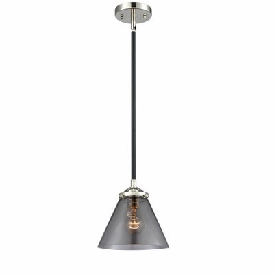 Cone - 1 Light Stem Hung Mini Pendant In Industrial Style-7.63 Inches Tall and 7.75 Inches Wide