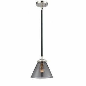 Cone - 1 Light Stem Hung Mini Pendant In Industrial Style-7.63 Inches Tall and 7.75 Inches Wide - 1 of 1