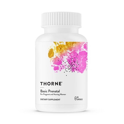 THORNE Basic Prenatal -Well-Researched Folate Multi for Pregnant and Nursing Women - 90 Capsules - 30 Servings