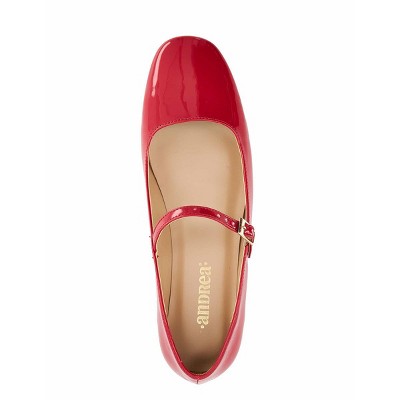 Обувь Andrea Women's Ballet Mary Janes 76774, Red — фото 3