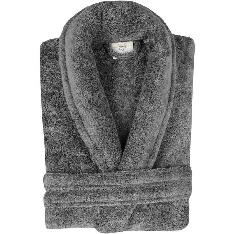 Classic Turkish Towels Adult Shawl Collar Terry Cloth Robe, 1 of 5