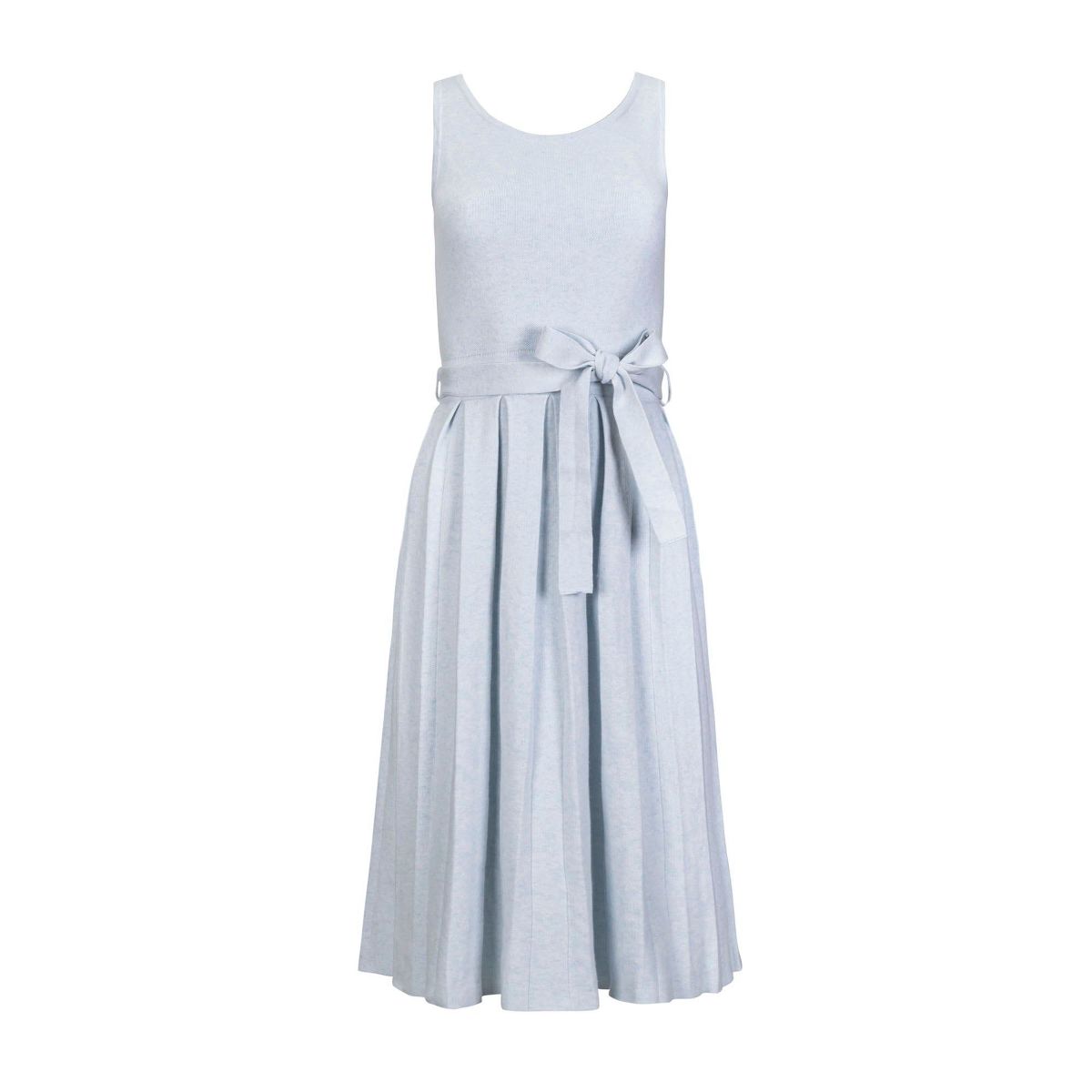 Hope & Henry Women's Sleeveless Pleated Sweater Knit Midi Dress - thumbnail 5