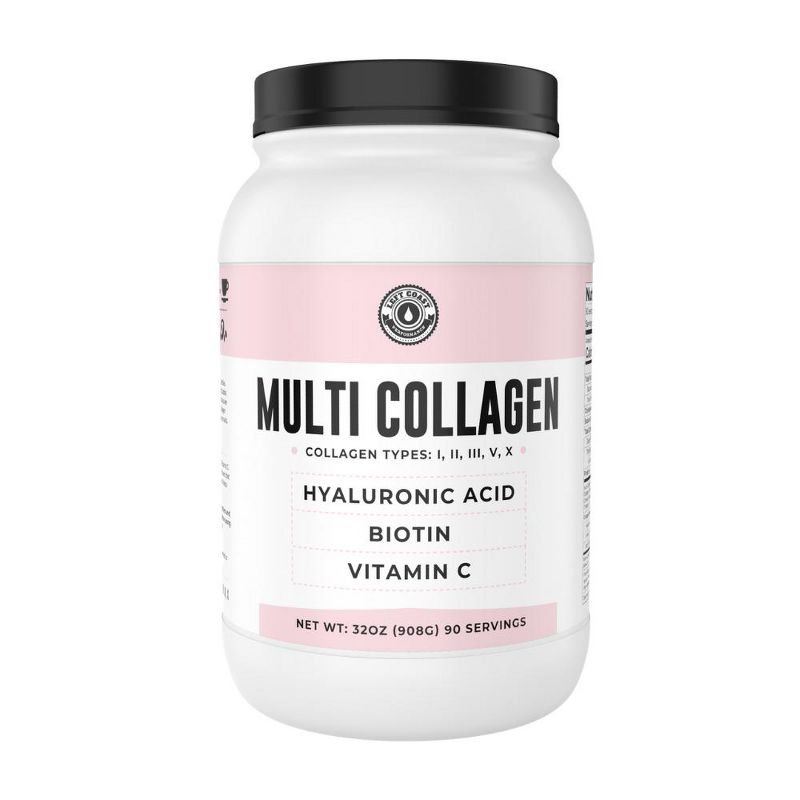 Multi Collagen Powder with Biotin, Unflavored, Left Coast Performance, 32oz, 1 of 4