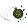St. Norbert College Green Knights Logo Mini Small Tiny Wood Christmas Tree Holiday Ornament - 4 of 4