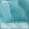 Foldable Saucer Chair, Oversized Faux Fur Lounge Chair with Metal Frame for Adults, Comfy Seat for Bedroom, Dish Dorm Chair - 4 of 4