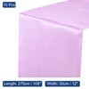 Unique Bargains Wedding Banquet Satin Smooth Soft Shiny Table Runner 12 x 108 Inch 10 Pcs - 2 of 4
