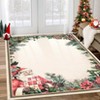 Christmas Santa Area Rug, Large Washable Non Slip Carpet, Soft Low Pile Floor Mat for Living Room, Bedroom, Kitchen Decoration - 4 of 4