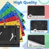 Paaaawaters Pencil Pouch for 3 Ring Binder, Bulk 6 Pack 3-Holes Zipper Pencil Pouches in Assorted Colors - 4 of 4