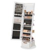 SONGMICS 360° Swivel Mirrored Jewelry Cabinet with Lights Full-Length Mirror with Jewelry Storage - 2 of 4