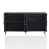 Modern Lacquered 4 Door Wooden Cabinet Sideboard Buffet Server Cabinet Storage Cabinet - 3 of 4