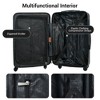 KTMBDW Luggage sets of 7 Piece 20 24 28 IN Carry on Luggage sets 3 piece Hardcase Luggage Suitcase Set with Wheels - 4 of 4