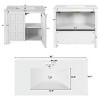 36'' Bathroom Vanity with Ceramic Sink, Freestanding Storage Cabinet with Soft Close Doors for Modern Bathroom-3irtyhousy - 4 of 4