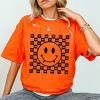 Simply Sage Market Halloween Bat Smiley Face Short Sleeve Tee - M - Orange - 2 of 4