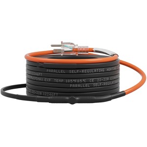 VEVOR Self-Regulating Pipe Heating Cable, 100-feet 5W/ft Heat Tape for Pipes Freeze Protection, Protects PVC Hose, Metal and Plastic Pipe - 1 of 4