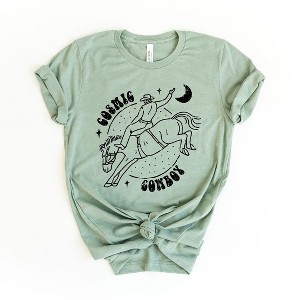Simply Sage Market Women's Cosmic Cowboy Short Sleeve Graphic Tee - 1 of 3