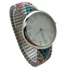 Olivia Pratt Big Dial Easy Reader Watch Printed Elastic Stretch Band Wristwatch Women Watch - 3 of 3