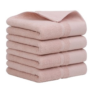PiccoCasa Bathroom Kitchen Soft 100% Combed Cotton Highly Absorbent Hand Towel Set - 1 of 4