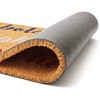 Juvale Coco Coir Door Mat, 4th of July Outdoor Decor, Non-Slip Welcome Mats, 30 x 17 in - Letter Print Pattern - 4 of 4