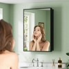 Elise Bathroom Medicine Cabinet with Mirror, Surface or Recessed Mount, Adjustable Tempered Glass Shelves, Reversible - 3 of 4