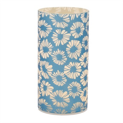 LED Floral Frosted Glass Luminary (Set of 2)