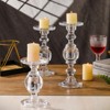 Slickblue Glass Taper and Pillar Baluster Stem Candlesticks (set of 3) - image 3 of 3