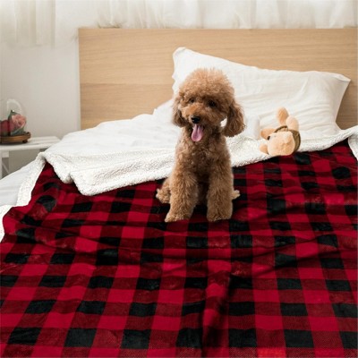PetAmi Checkered Outdoor Pet Blanket