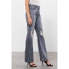 Women's Happi Ultra High Rise Distressed Flare - HIDDEN - 2 of 4