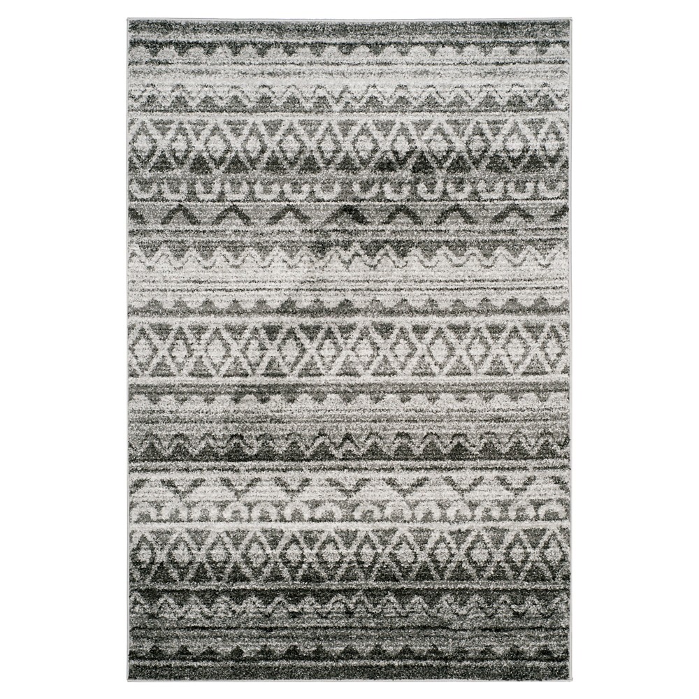 5'1inx7'6in Cyndee Rug Ivory/Charcoal - Safavieh