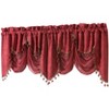 Kate Aurora Georgina Ultra Luxurious Raised Jacquard And Fringed Trimmed Austrian Window Valance - 3 of 3
