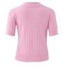 Girls Summer Polo Shirt Short Sleeve Knit School Uniform Blouse V Neck Cable Pullover Sweater Tops 7-10 Years - 2 of 4