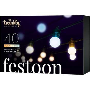 Twinkly Festoon  App-Controlled LED Bulb Lights String Indoor and Outdoor Smart Lighting Decoration