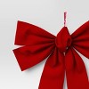 Velvet Christmas Decorative Bow Red - Wondershop™ - 3 of 3