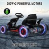 24V Kids Go Kart, Powerful Drift Kart with Dual 150W Motors, High Speed Electric Outdoor Ride On Toy, Battery Powered Ride On Racing Car with Music - 4 of 4